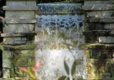 Cascading water sheer
