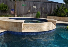 Spa with spillover cascading